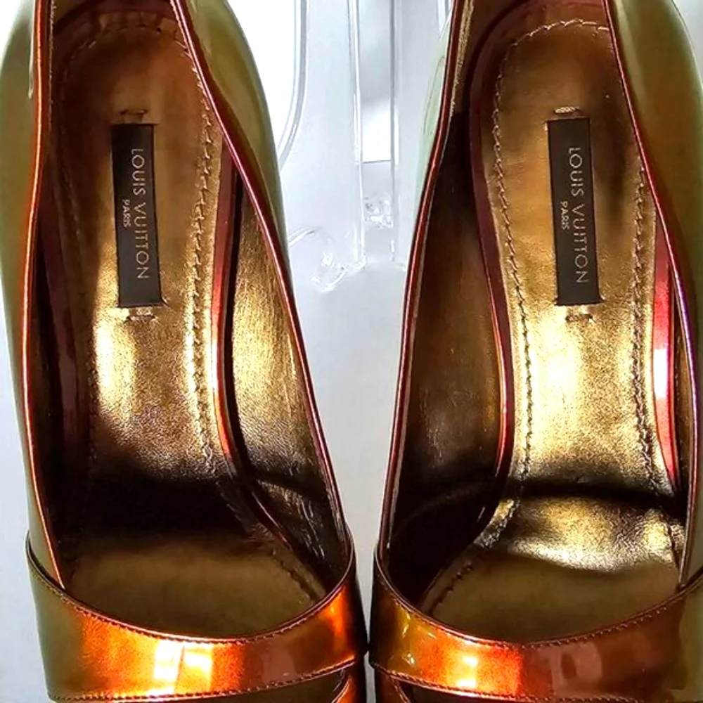 Louis Vuitton Prismatic Limited Edition Patent Leather Heels Size 36/6